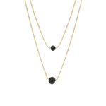 Load image into Gallery viewer, Lava Stone Pendant Essential Oil Diffuser Multilayer Necklace
