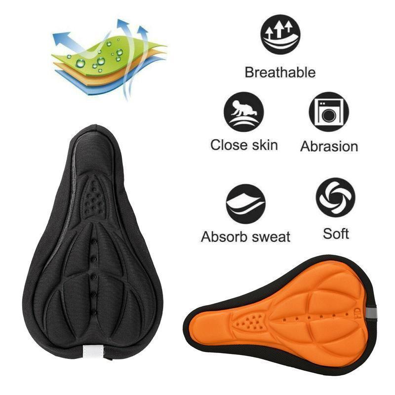 3D Silicone Soft Bike Seat Saddle Cover