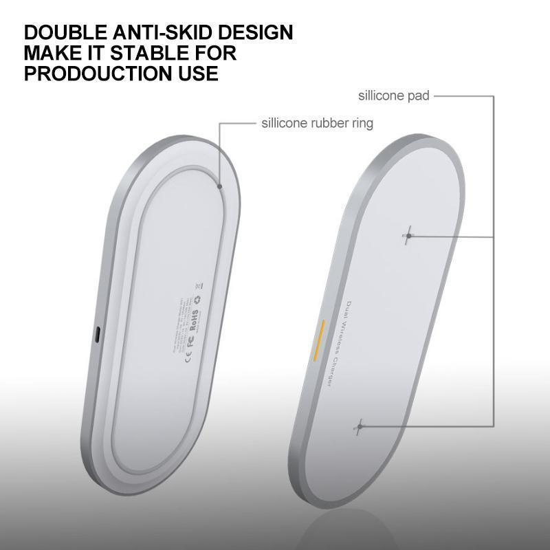 20W Wireless Dual Charger Pad