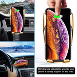 Load image into Gallery viewer, Wireless Automatic Sensor Car Phone Holder and Charger
