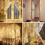 Load image into Gallery viewer, Twinkle Star 300 LED Window Curtain String Light
