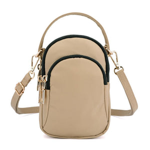 Small colored shoulder bag for women