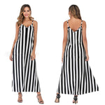 Load image into Gallery viewer, Casual Striped Straps Overhead Summer Dress
