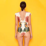 Load image into Gallery viewer, One-piece swimsuit Multicolor artistic style
