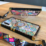 Load image into Gallery viewer, Bohemian Retro Crystal Bracket Phone Case for iPhone
