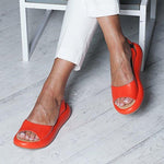 Load image into Gallery viewer, Peep Toe Flat Chic Sandals
