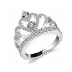 Load image into Gallery viewer, 925 Sterling Silver Princess Crown Ring
