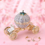 Load image into Gallery viewer, Pumpkin Carriage Rhinestones Jewelry Box
