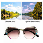 Load image into Gallery viewer, 2020 Vintage Fashion Rimless Crystal Sunglasses
