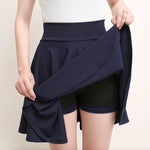 Load image into Gallery viewer, A-line Elastic Waist Pleated Shorts Skirts
