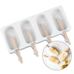 Load image into Gallery viewer, Silicone Easy Cream Mini Ice Cream Bar Mold Set
