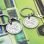 Load image into Gallery viewer, To My Dad/Mom Keychain (letter pendant)
