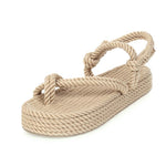 Load image into Gallery viewer, Fashion Knitted Platform Sandals
