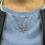 Load image into Gallery viewer, Chemical Molecule Pendant Necklace
