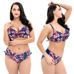 Load image into Gallery viewer, High Waist Printed Bikini Set (Large Size)
