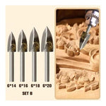 Load image into Gallery viewer, Wood Carving &amp; Engraving Drill Bit Set
