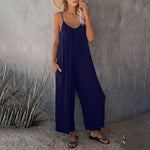 Load image into Gallery viewer, Loose Sleeveless Strap Stretchy Jumpsuit
