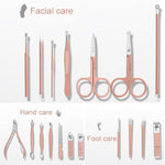 Load image into Gallery viewer, Stainless Steel Nail Care kit -18 Pieces
