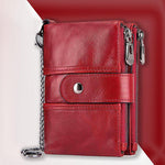 Load image into Gallery viewer, Anti-magnetic Tassel Leather Card Case Coin Purse
