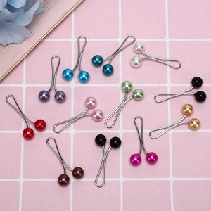 Multicolor Headscarf Pearl Pins