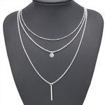 Load image into Gallery viewer, Multilayer Pendant Long Chain Necklace
