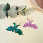 Load image into Gallery viewer, Acrylic Little Dinosaur Earrings
