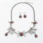 Load image into Gallery viewer, Halloween Jewelry Creative Necklace Spider Web Pendant &amp; Chain
