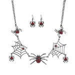 Load image into Gallery viewer, Halloween Jewelry Creative Necklace Spider Web Pendant &amp; Chain
