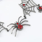 Load image into Gallery viewer, Halloween Jewelry Creative Necklace Spider Web Pendant &amp; Chain
