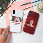 Load image into Gallery viewer, The Girl Silicone iPhone Case
