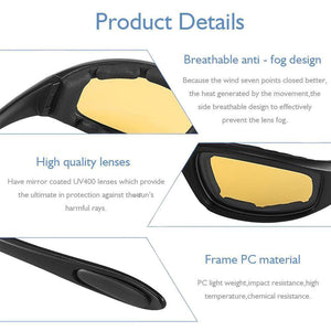 Non-Polarized Riding Glasses Motorcycle Goggles