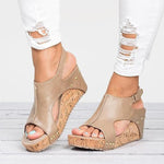 Load image into Gallery viewer, Fashionable Wedge Heels Sandals
