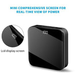 Load image into Gallery viewer, Mini Power Bank Portable Charger 10000mAh High Capacity with LCD mirror Display 
