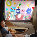 Load image into Gallery viewer, Cartoon car window curtain
