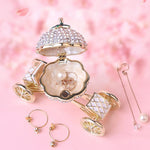 Load image into Gallery viewer, Pumpkin Carriage Rhinestones Jewelry Box
