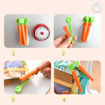 Load image into Gallery viewer, Carrot Food bag sealing clip, 5 PCs
