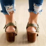 Load image into Gallery viewer, Fashion Retro Round Head With Sandals
