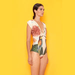 Load image into Gallery viewer, One-piece swimsuit Multicolor artistic style
