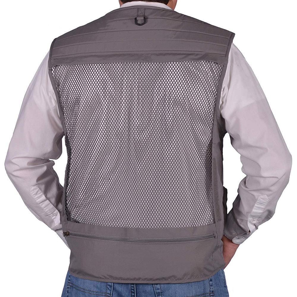 Outdoor Lightweight Mesh Fabric Vest with 16 Pockets