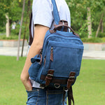 Load image into Gallery viewer, Double Buckle Pocket Zippers Backpack
