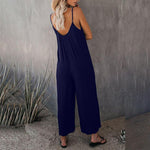 Load image into Gallery viewer, Loose Sleeveless Strap Stretchy Jumpsuit
