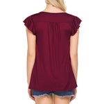 Load image into Gallery viewer, Women&#39;s V Neck Pleated Tunic Tops
