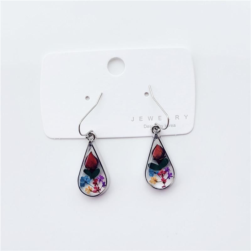 Drop Shape Resin Earrings