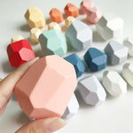 Load image into Gallery viewer, Wood Rock Set Balancing Blocks Toy
