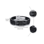 Load image into Gallery viewer, Silicone Bracelet with Stainless Steel Plate
