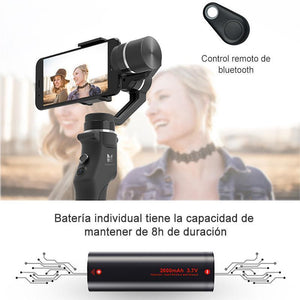 Handheld gimbal stabilizer smart spotlight tracking