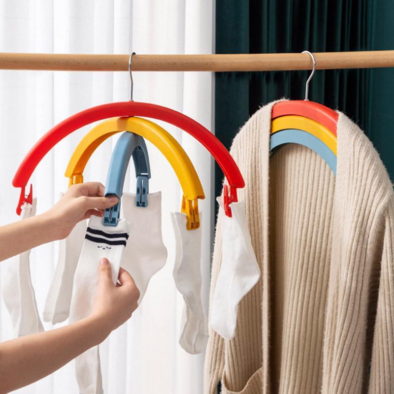 Three-Tier Rainbow Swivel Coat Hanger