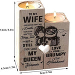 Load image into Gallery viewer, Wooden Heart Candle Holder
