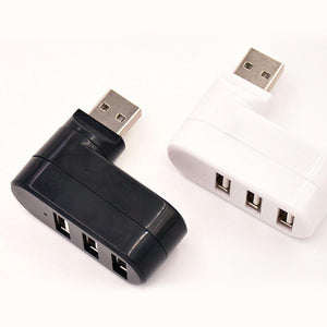 Mini Rotatable 3-Port USB Hub