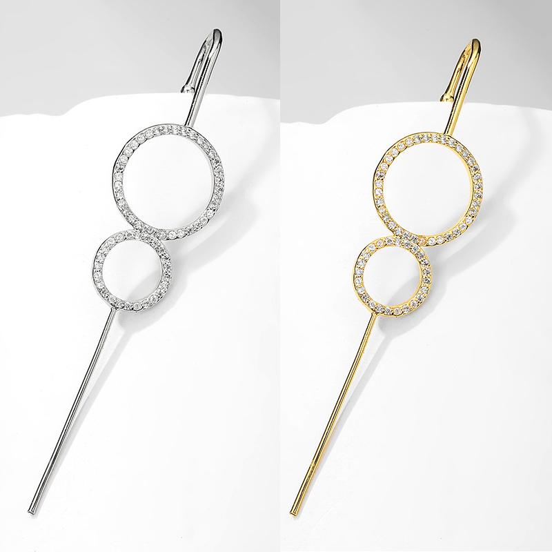 Double Circle Hook Earring